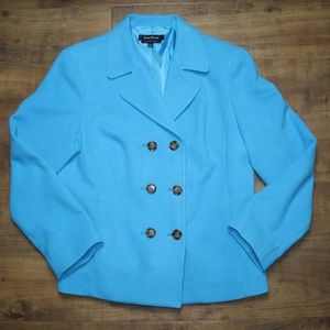 Evan- Picone stretch sky blue jacket blazer size large
